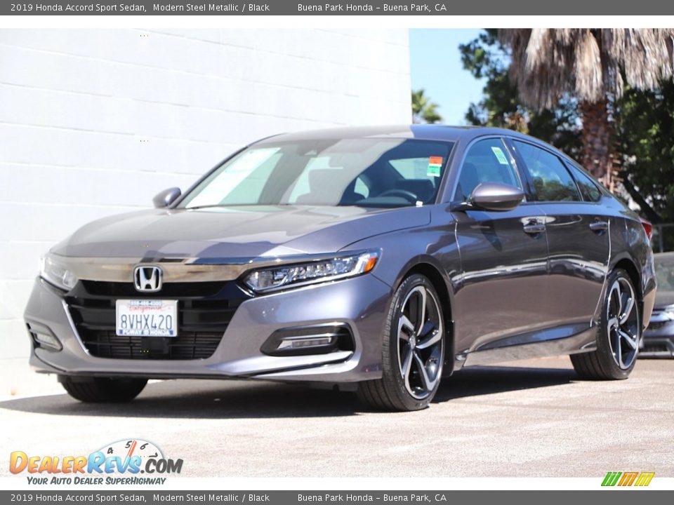 2019 Honda Accord Sport Sedan Modern Steel Metallic / Black Photo #10