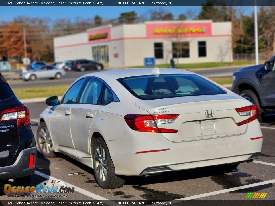 2020 Honda Accord LX Sedan Platinum White Pearl / Gray Photo #9