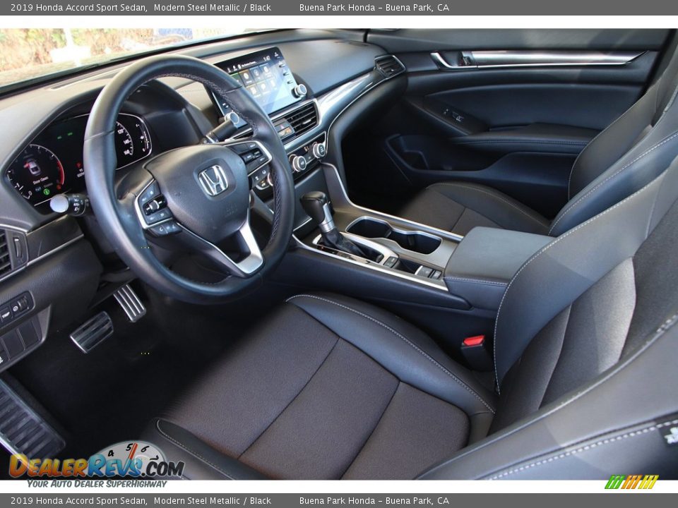 2019 Honda Accord Sport Sedan Modern Steel Metallic / Black Photo #12