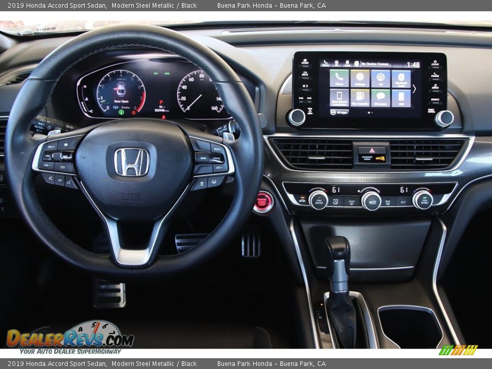 2019 Honda Accord Sport Sedan Modern Steel Metallic / Black Photo #17