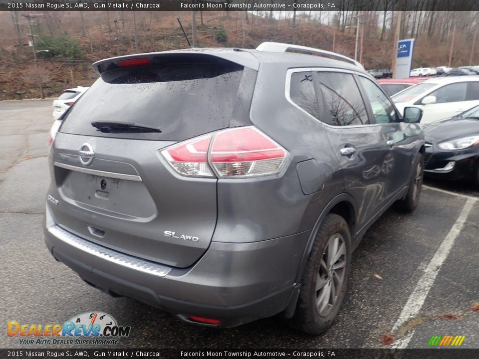 2015 Nissan Rogue SL AWD Gun Metallic / Charcoal Photo #4