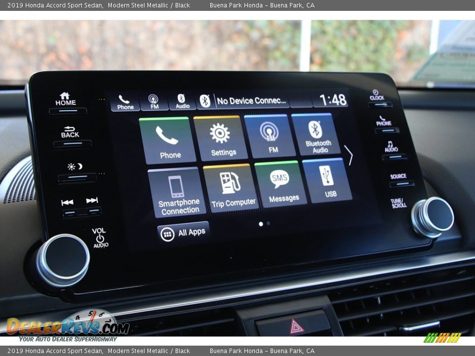2019 Honda Accord Sport Sedan Modern Steel Metallic / Black Photo #21