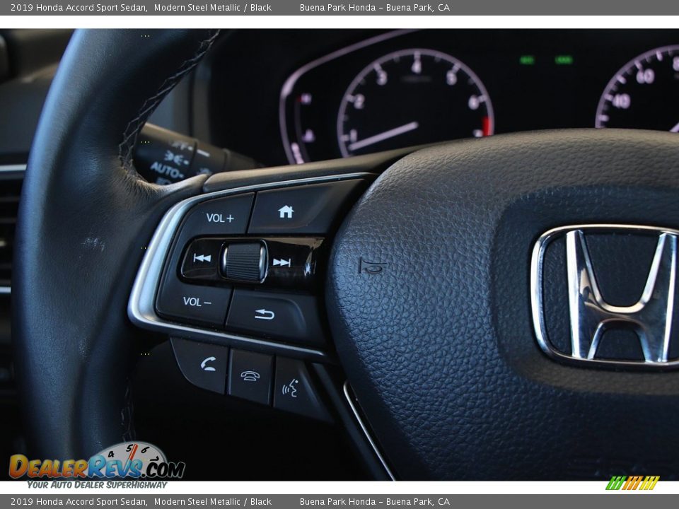2019 Honda Accord Sport Sedan Modern Steel Metallic / Black Photo #28