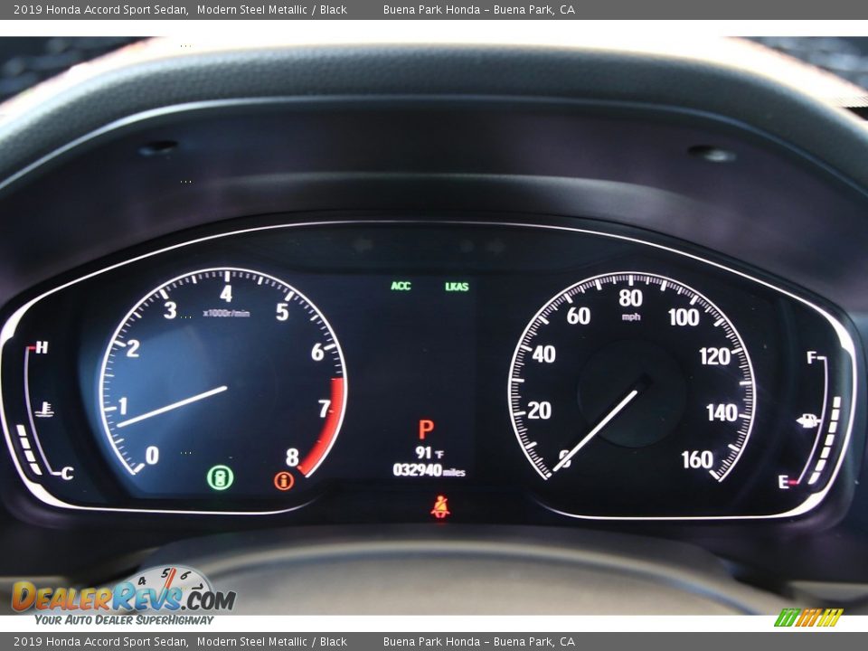 2019 Honda Accord Sport Sedan Modern Steel Metallic / Black Photo #30