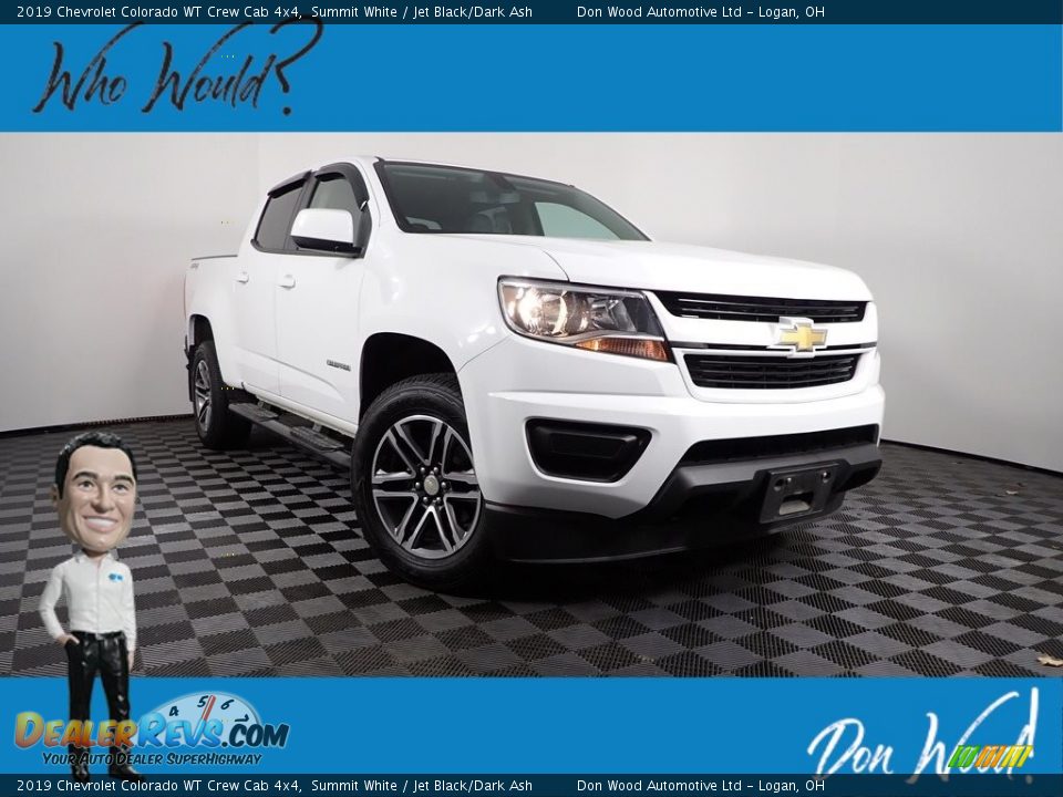 2019 Chevrolet Colorado WT Crew Cab 4x4 Summit White / Jet Black/Dark Ash Photo #1