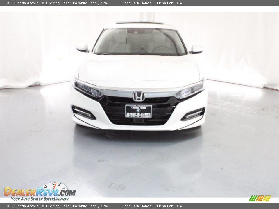 2019 Honda Accord EX-L Sedan Platinum White Pearl / Gray Photo #2