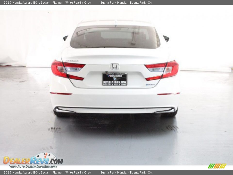 2019 Honda Accord EX-L Sedan Platinum White Pearl / Gray Photo #4