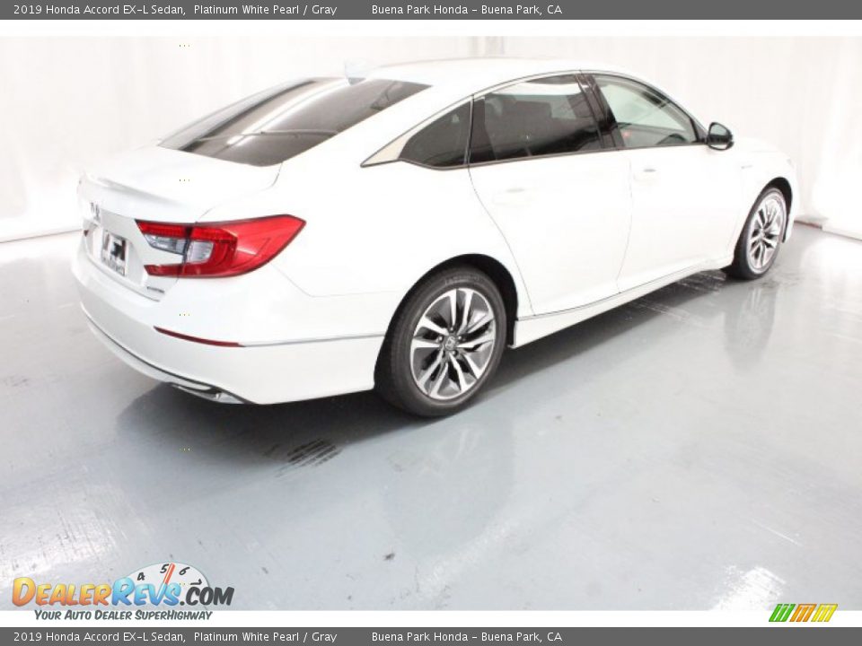 2019 Honda Accord EX-L Sedan Platinum White Pearl / Gray Photo #5