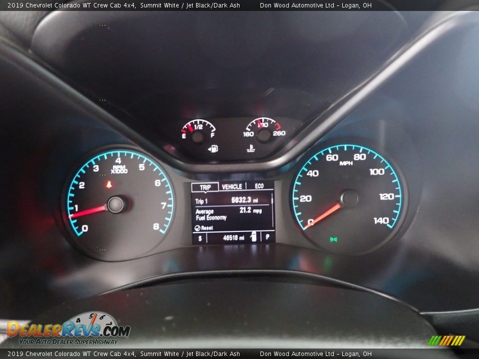 2019 Chevrolet Colorado WT Crew Cab 4x4 Summit White / Jet Black/Dark Ash Photo #14