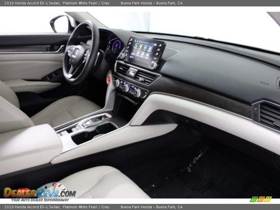 2019 Honda Accord EX-L Sedan Platinum White Pearl / Gray Photo #27