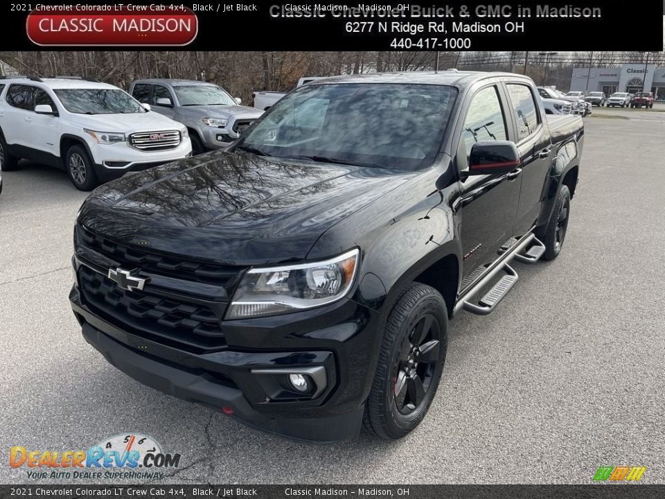 2021 Chevrolet Colorado LT Crew Cab 4x4 Black / Jet Black Photo #1