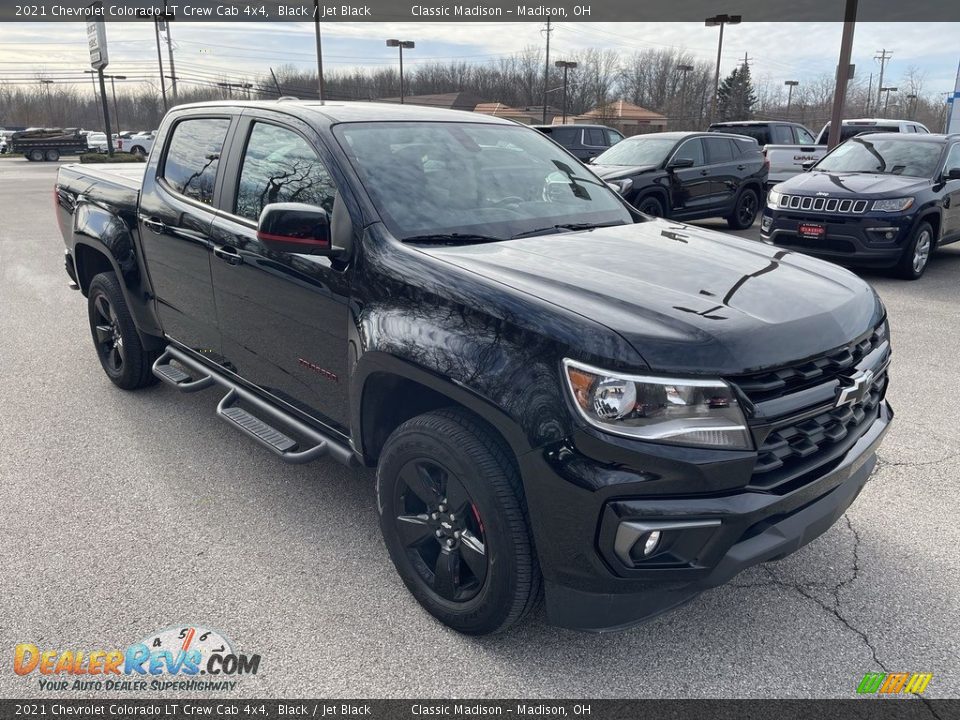 2021 Chevrolet Colorado LT Crew Cab 4x4 Black / Jet Black Photo #4