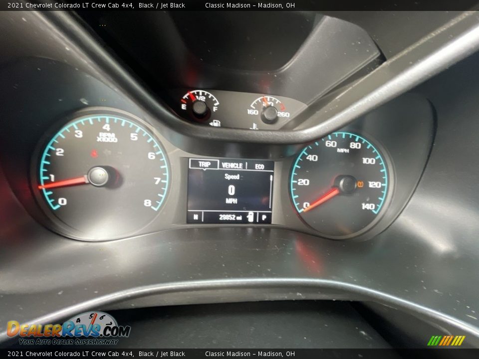 2021 Chevrolet Colorado LT Crew Cab 4x4 Black / Jet Black Photo #10