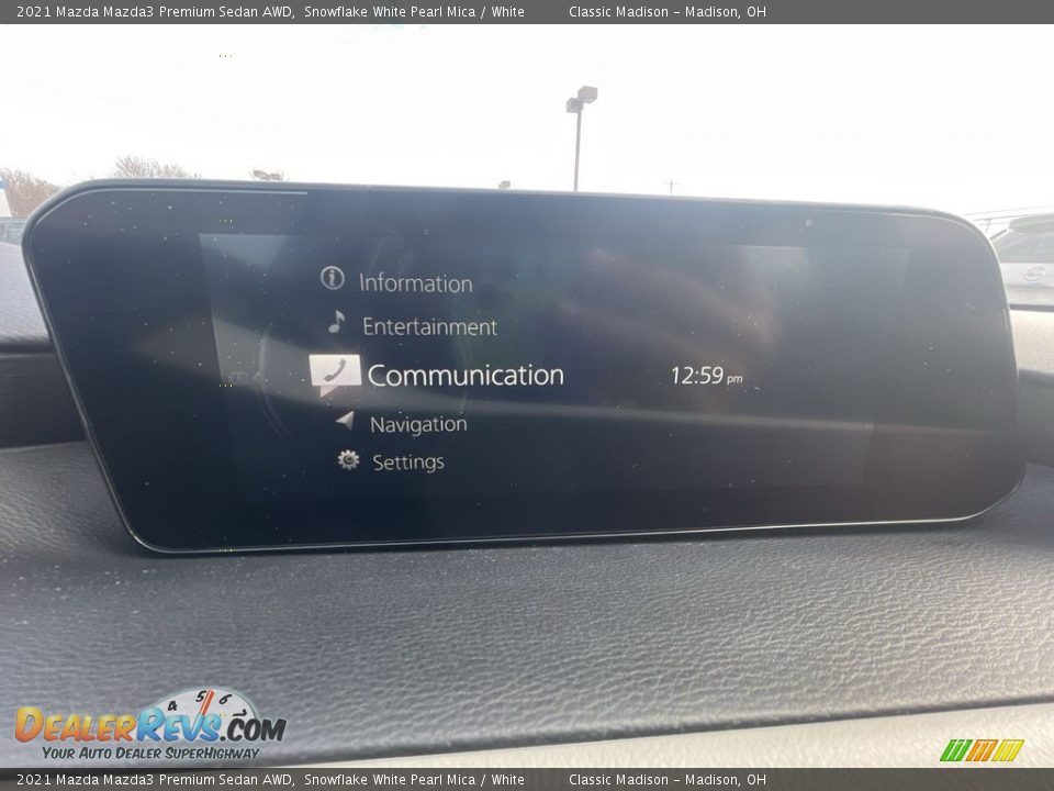 2021 Mazda Mazda3 Premium Sedan AWD Snowflake White Pearl Mica / White Photo #11
