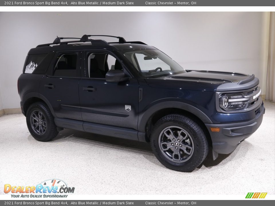 2021 Ford Bronco Sport Big Bend 4x4 Alto Blue Metallic / Medium Dark Slate Photo #1