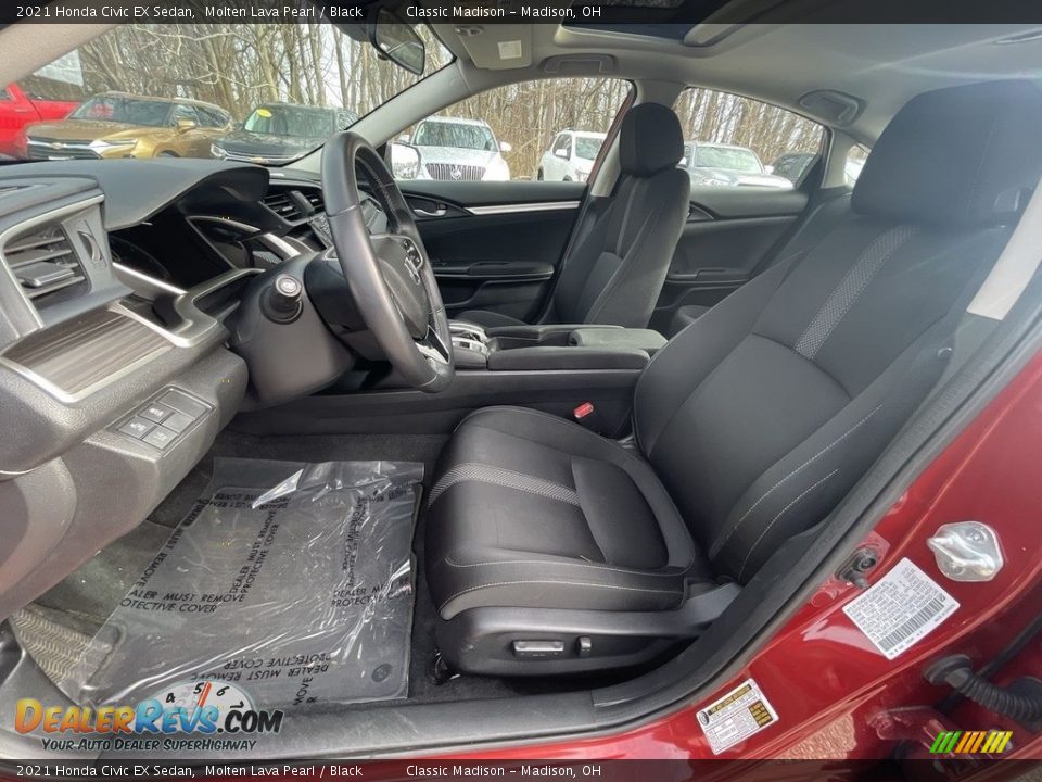 Front Seat of 2021 Honda Civic EX Sedan Photo #6