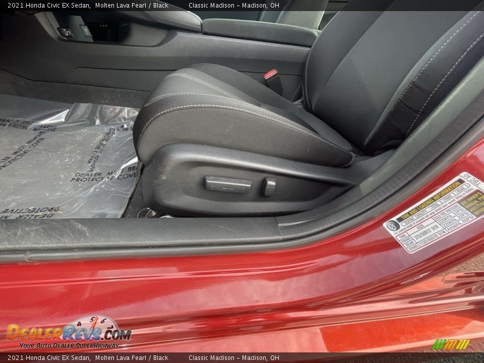 Front Seat of 2021 Honda Civic EX Sedan Photo #7