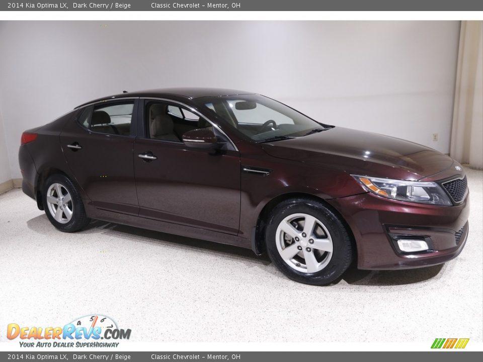 2014 Kia Optima LX Dark Cherry / Beige Photo #1