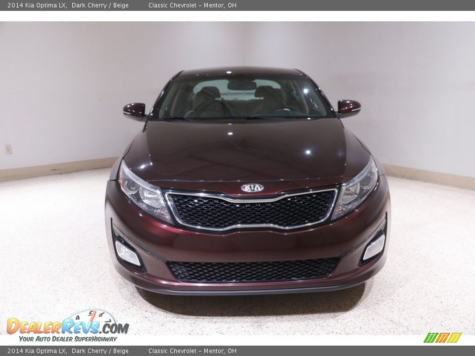 2014 Kia Optima LX Dark Cherry / Beige Photo #2