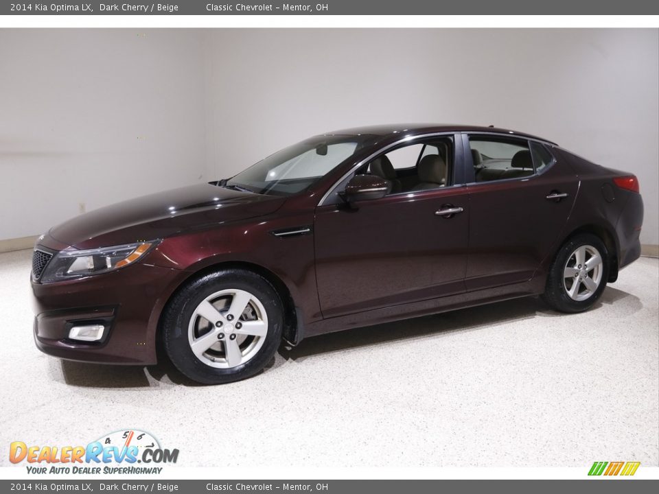 2014 Kia Optima LX Dark Cherry / Beige Photo #3