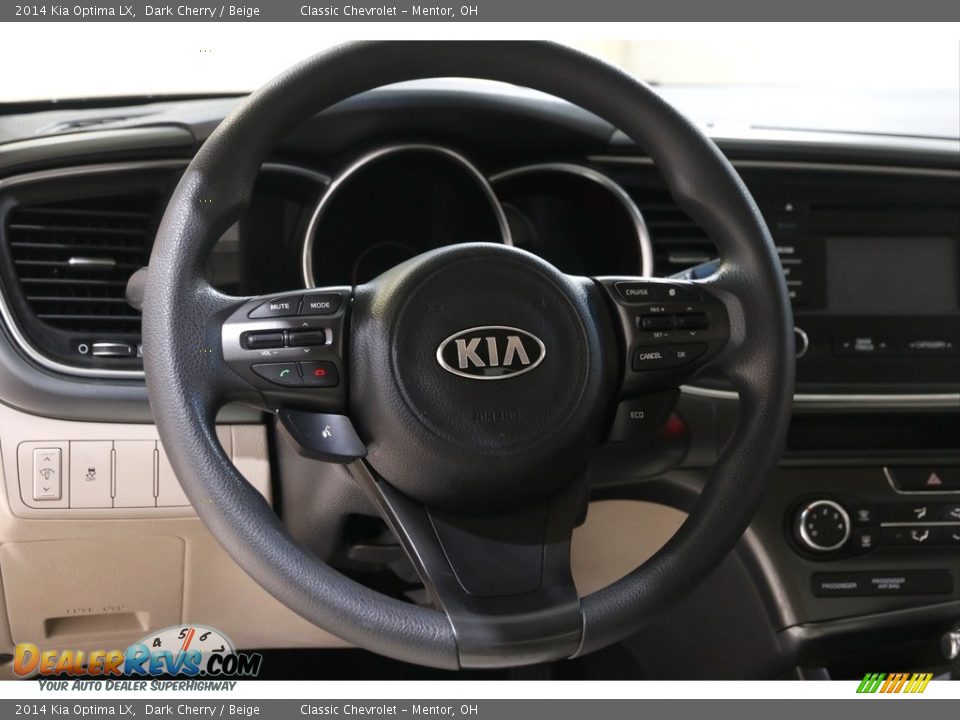 2014 Kia Optima LX Dark Cherry / Beige Photo #7