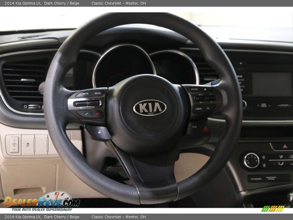 2014 Kia Optima LX Dark Cherry / Beige Photo #7