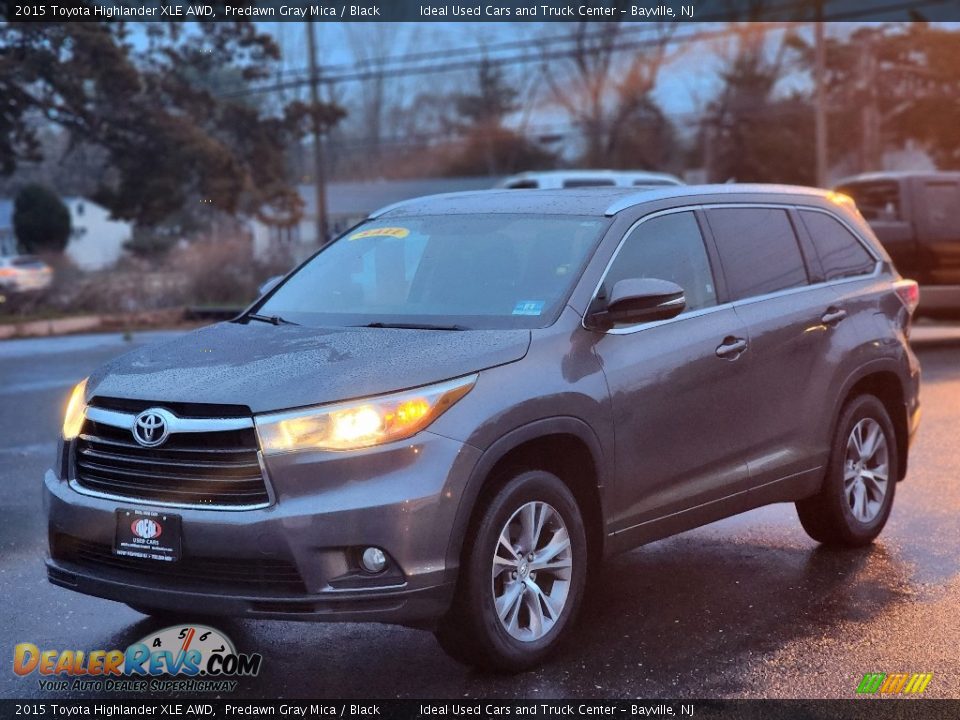 2015 Toyota Highlander XLE AWD Predawn Gray Mica / Black Photo #1