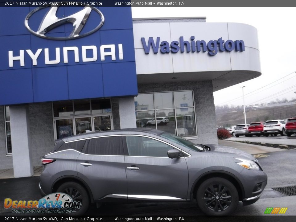 2017 Nissan Murano SV AWD Gun Metallic / Graphite Photo #2