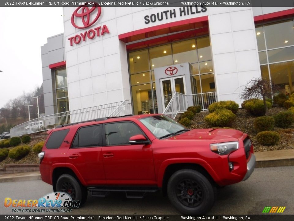 2022 Toyota 4Runner TRD Off Road Premium 4x4 Barcelona Red Metallic / Black/Graphite Photo #2