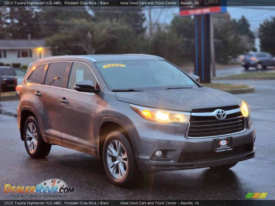 2015 Toyota Highlander XLE AWD Predawn Gray Mica / Black Photo #2