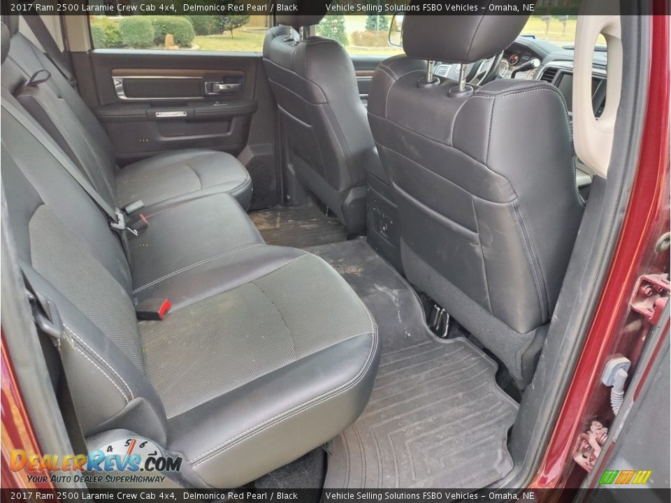 Rear Seat of 2017 Ram 2500 Laramie Crew Cab 4x4 Photo #6