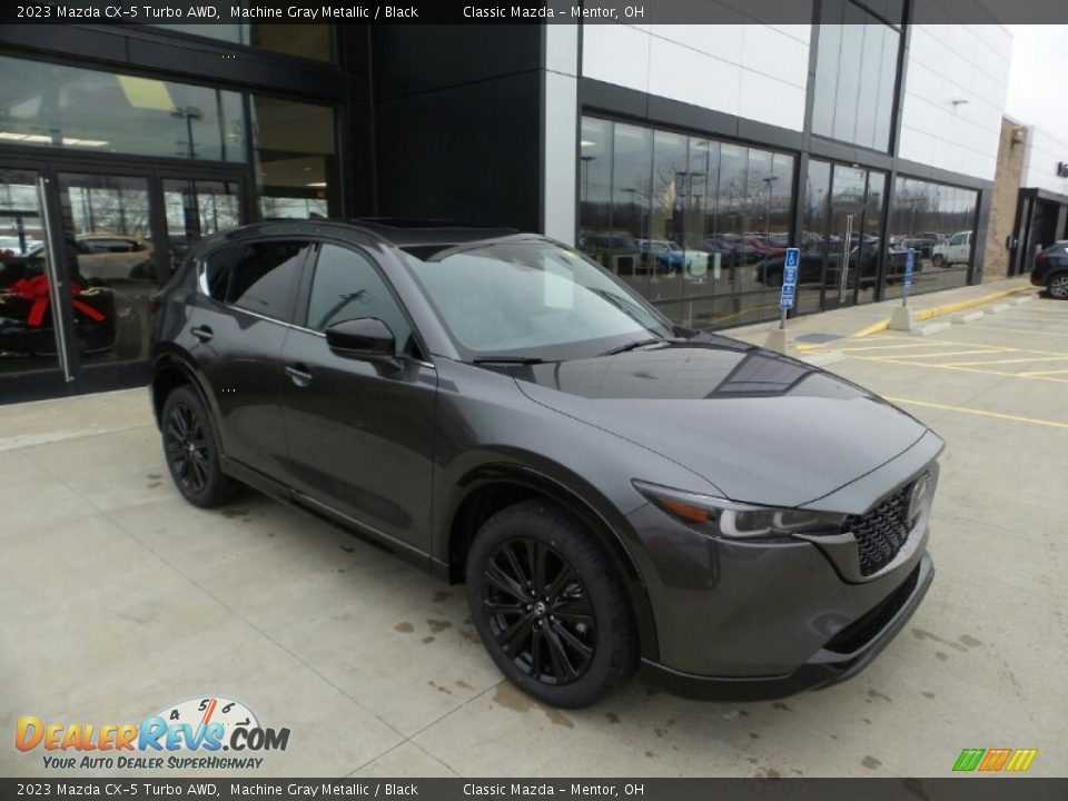 2023 Mazda CX-5 Turbo AWD Machine Gray Metallic / Black Photo #1