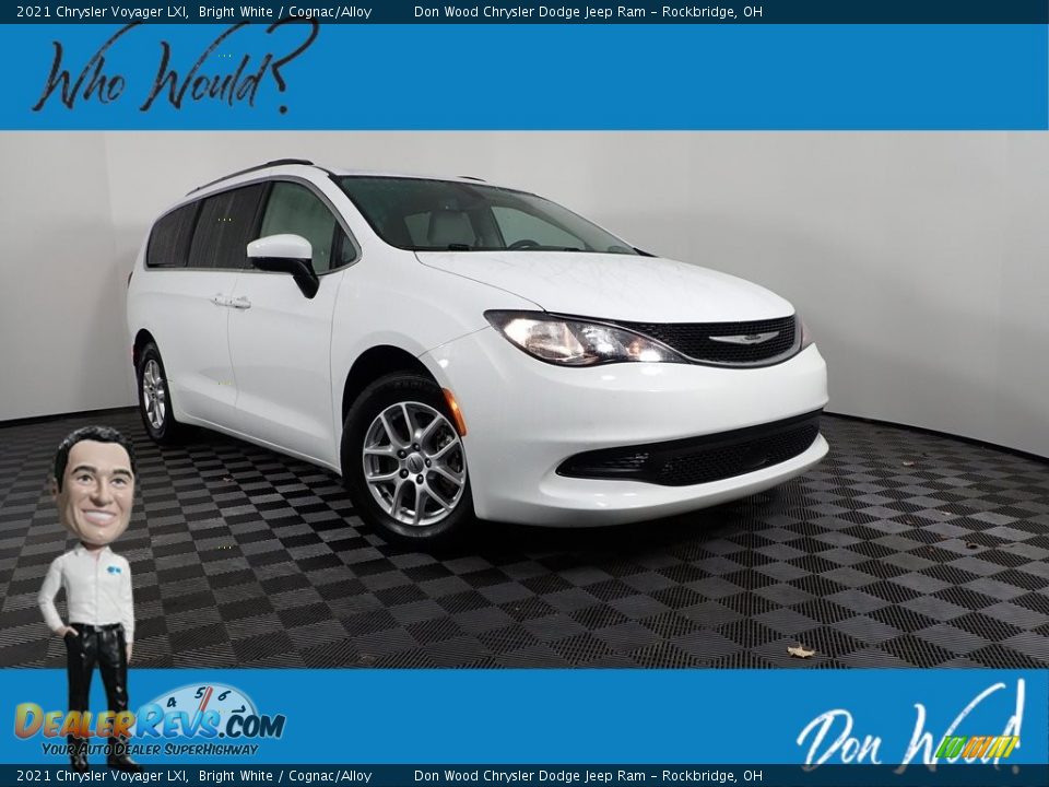 2021 Chrysler Voyager LXI Bright White / Cognac/Alloy Photo #1