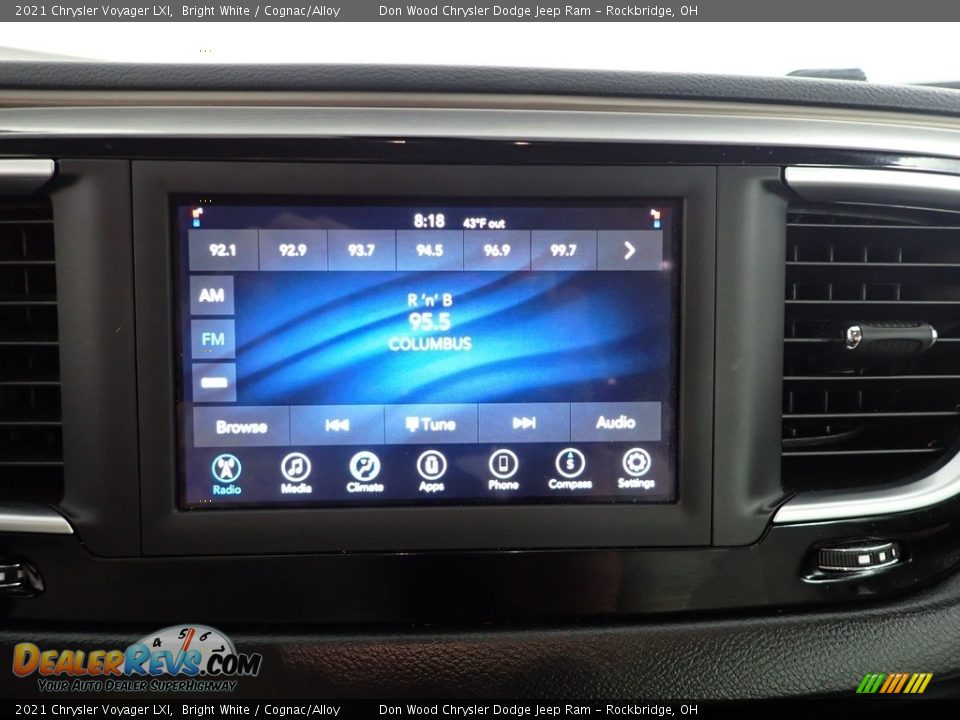 2021 Chrysler Voyager LXI Bright White / Cognac/Alloy Photo #2