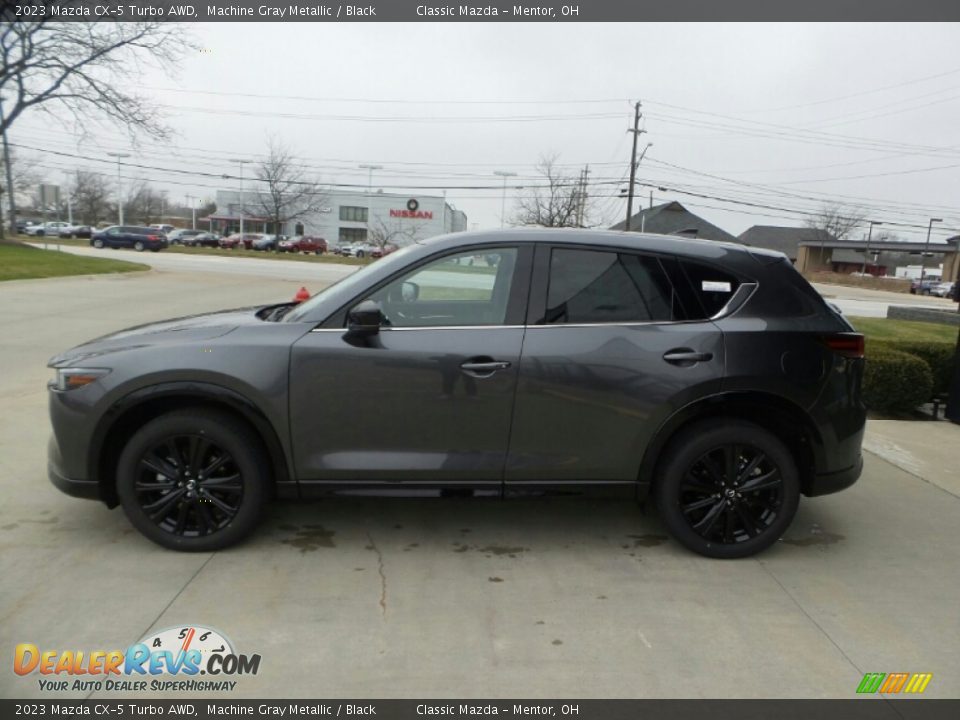 2023 Mazda CX-5 Turbo AWD Machine Gray Metallic / Black Photo #6
