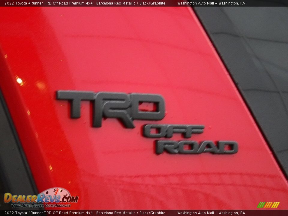 2022 Toyota 4Runner TRD Off Road Premium 4x4 Barcelona Red Metallic / Black/Graphite Photo #16