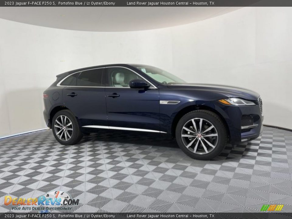 2023 Jaguar F-PACE P250 S Portofino Blue / Lt Oyster/Ebony Photo #11