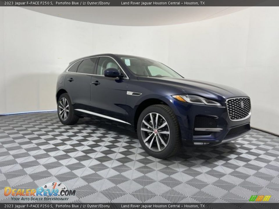 2023 Jaguar F-PACE P250 S Portofino Blue / Lt Oyster/Ebony Photo #12