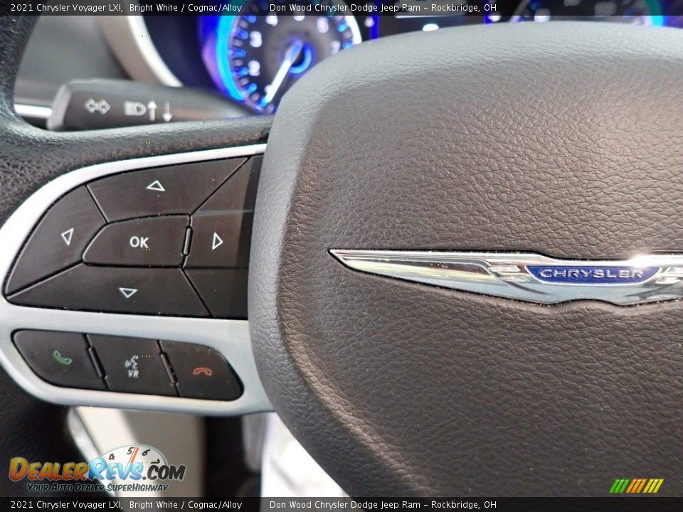 2021 Chrysler Voyager LXI Bright White / Cognac/Alloy Photo #16