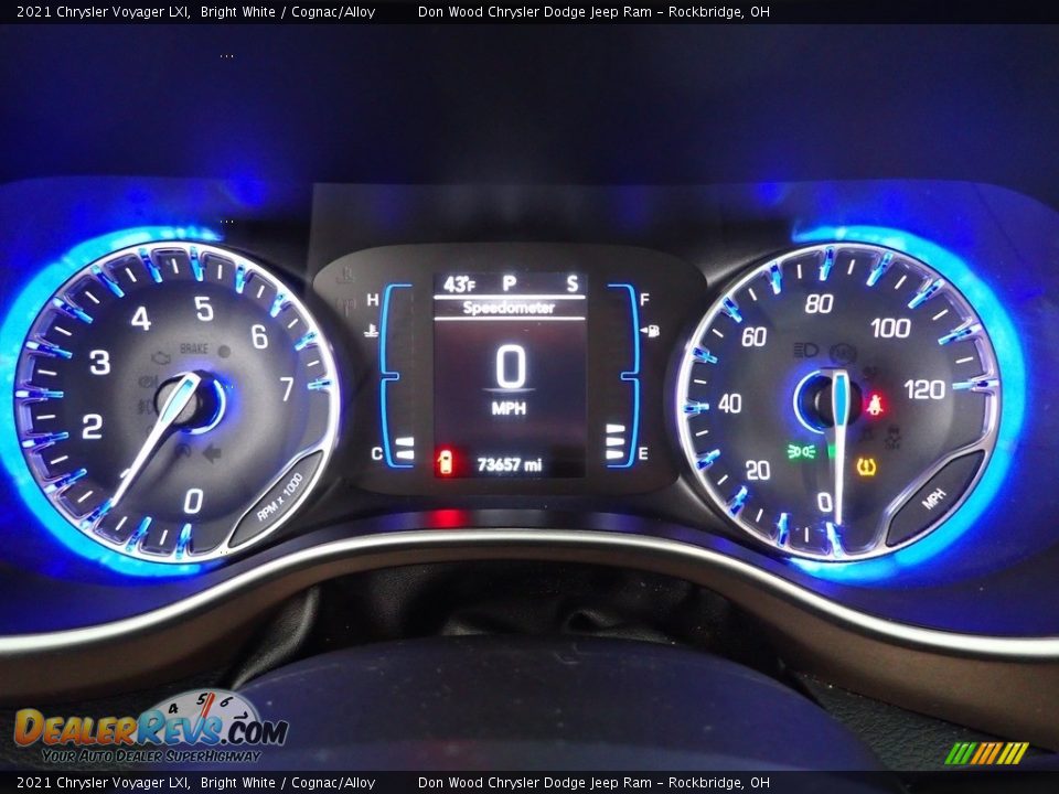 2021 Chrysler Voyager LXI Bright White / Cognac/Alloy Photo #18
