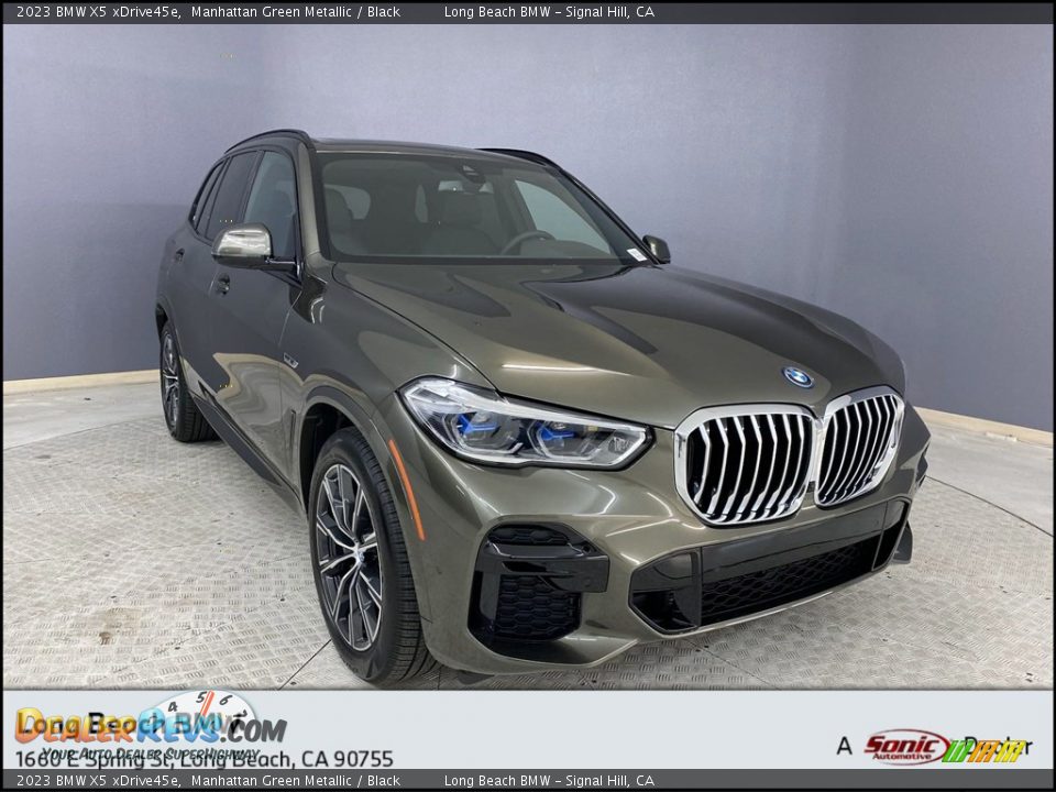 2023 BMW X5 xDrive45e Manhattan Green Metallic / Black Photo #1