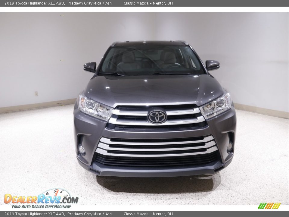 2019 Toyota Highlander XLE AWD Predawn Gray Mica / Ash Photo #2