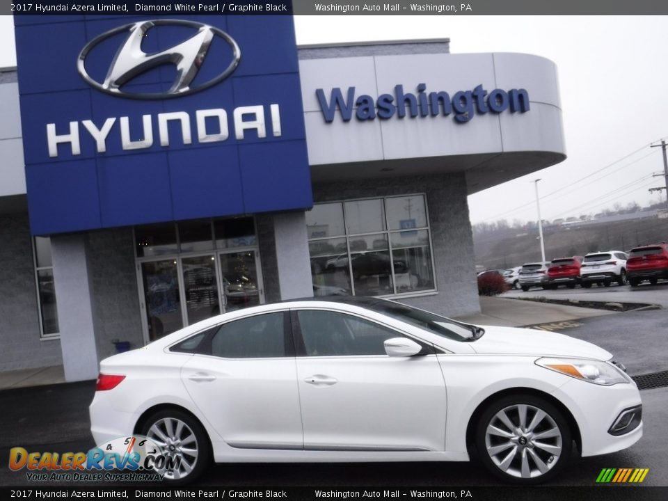 2017 Hyundai Azera Limited Diamond White Pearl / Graphite Black Photo #2