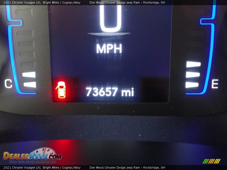 2021 Chrysler Voyager LXI Bright White / Cognac/Alloy Photo #33