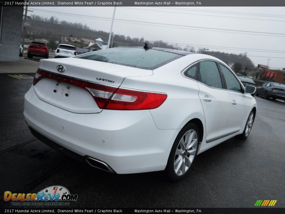 2017 Hyundai Azera Limited Diamond White Pearl / Graphite Black Photo #10