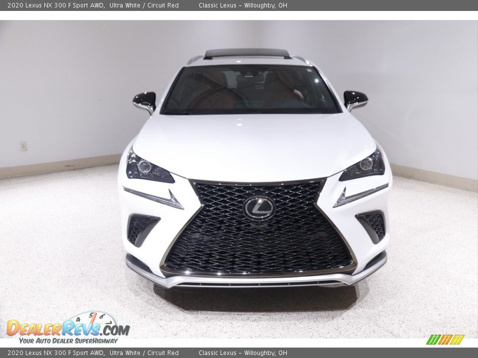 2020 Lexus NX 300 F Sport AWD Ultra White / Circuit Red Photo #2