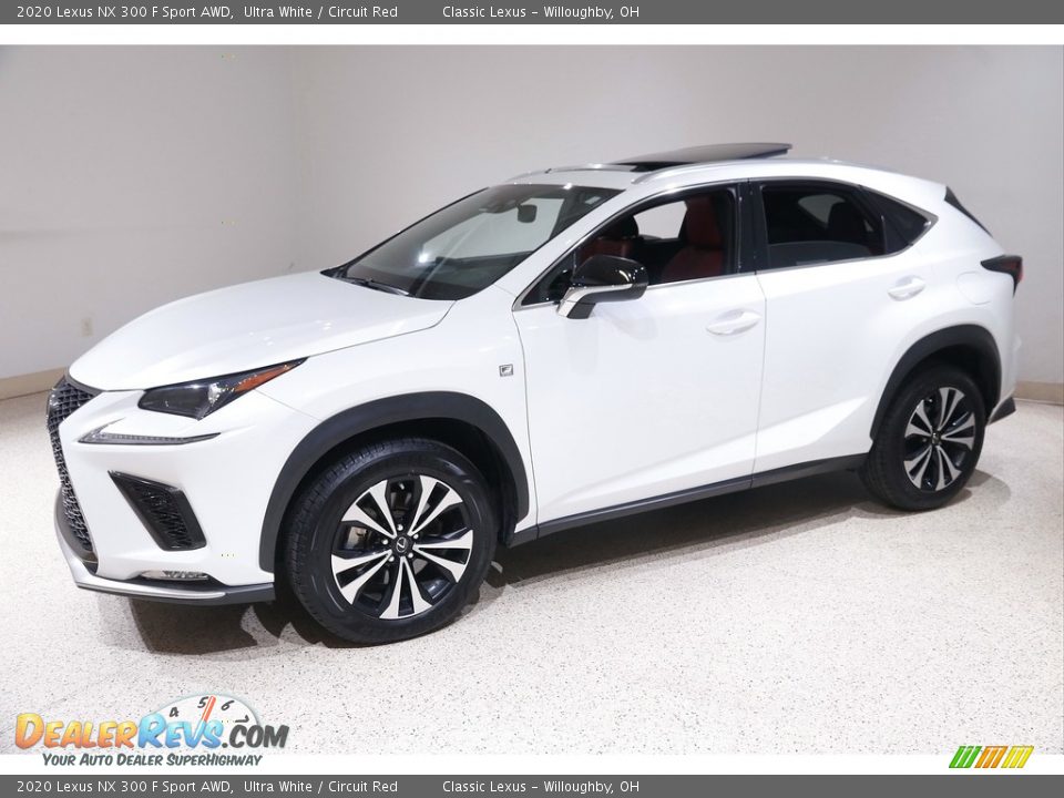 2020 Lexus NX 300 F Sport AWD Ultra White / Circuit Red Photo #3