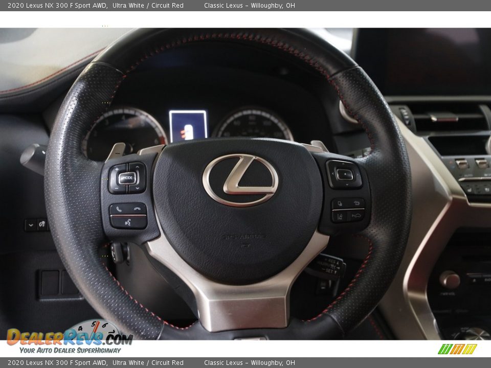 2020 Lexus NX 300 F Sport AWD Ultra White / Circuit Red Photo #7