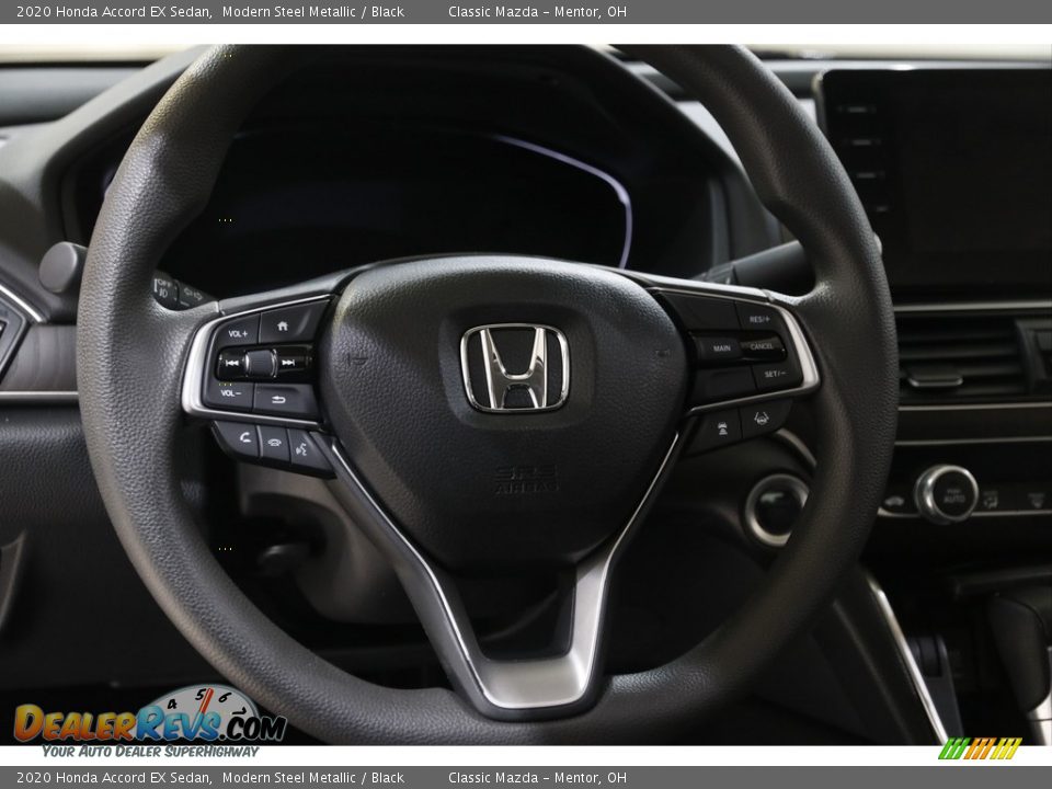 2020 Honda Accord EX Sedan Modern Steel Metallic / Black Photo #7