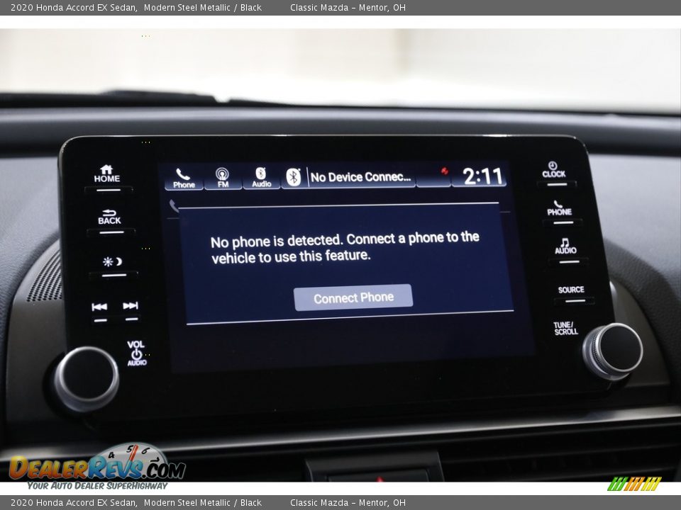 2020 Honda Accord EX Sedan Modern Steel Metallic / Black Photo #10